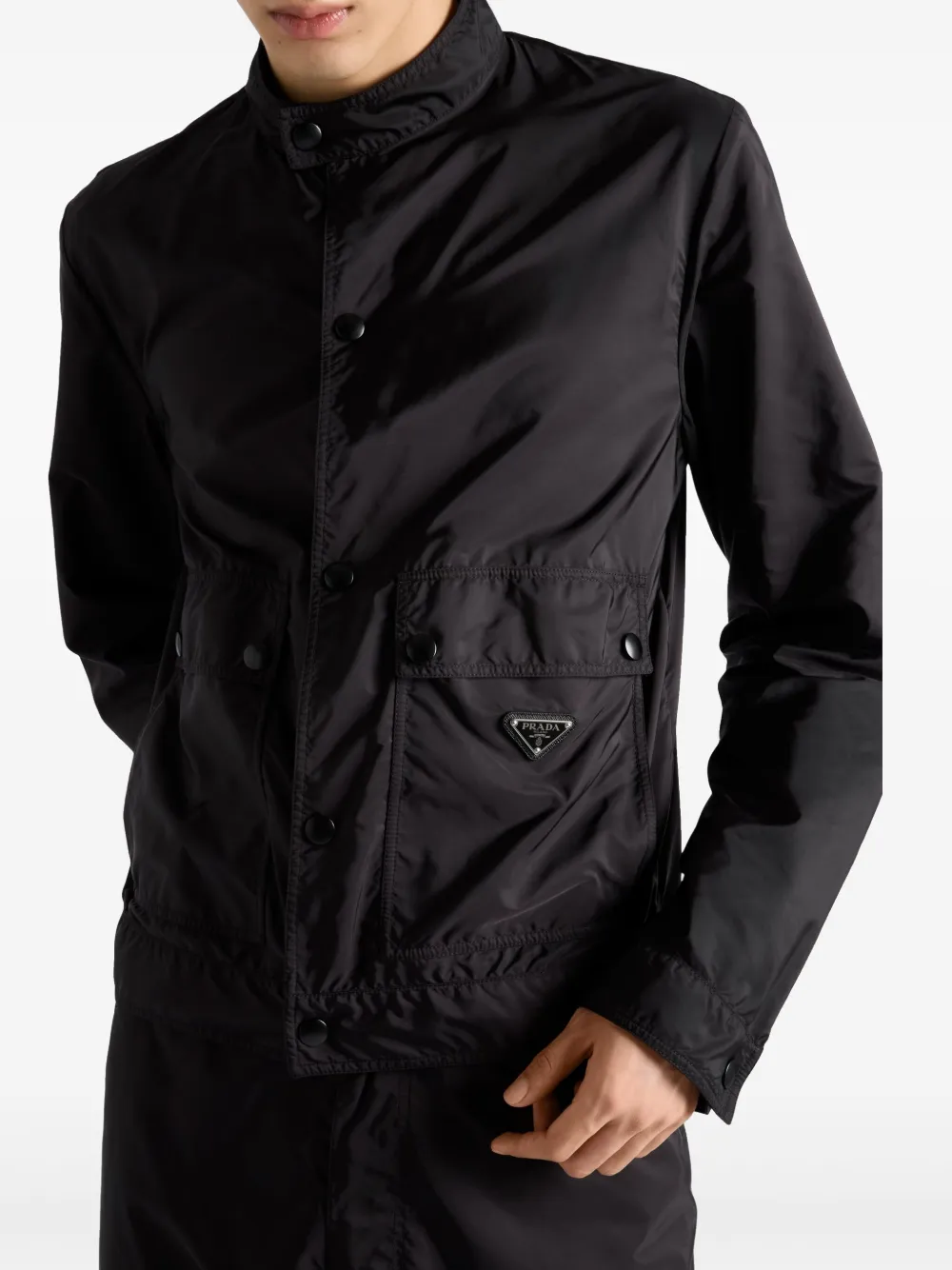 Prada Re-Nylon donsjack Zwart