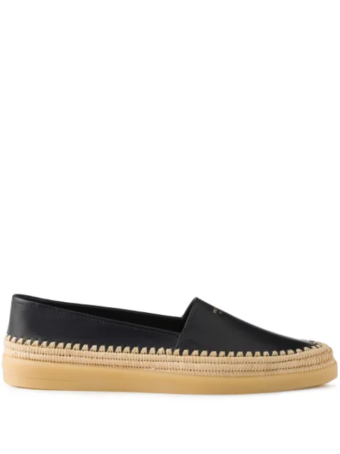 Prada leather espadrilles