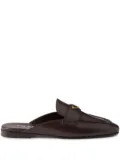 Prada leather slippers - Brown