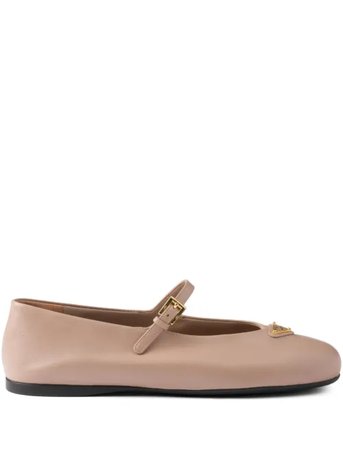 Prada ballerines en cuir - Rose - Prada - Modalova