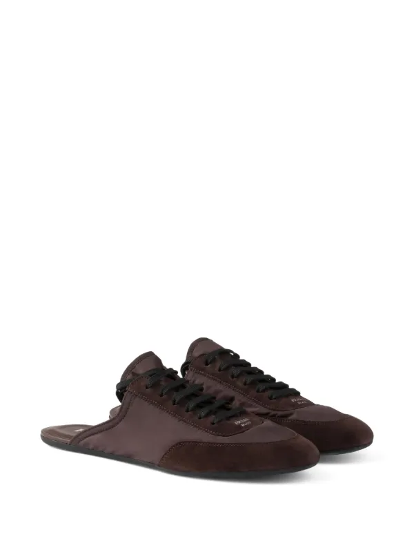 PRADA ブラウン スエード ミュール 35.5 ブラウン スエード ミュール | PRADA