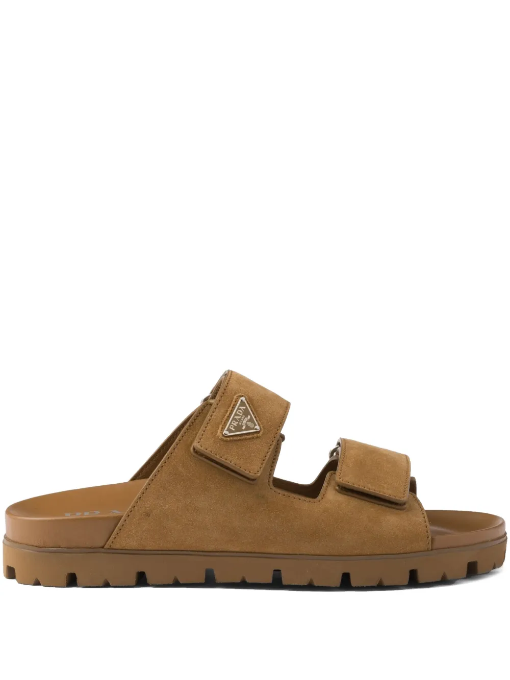 Prada suede sandals Brown