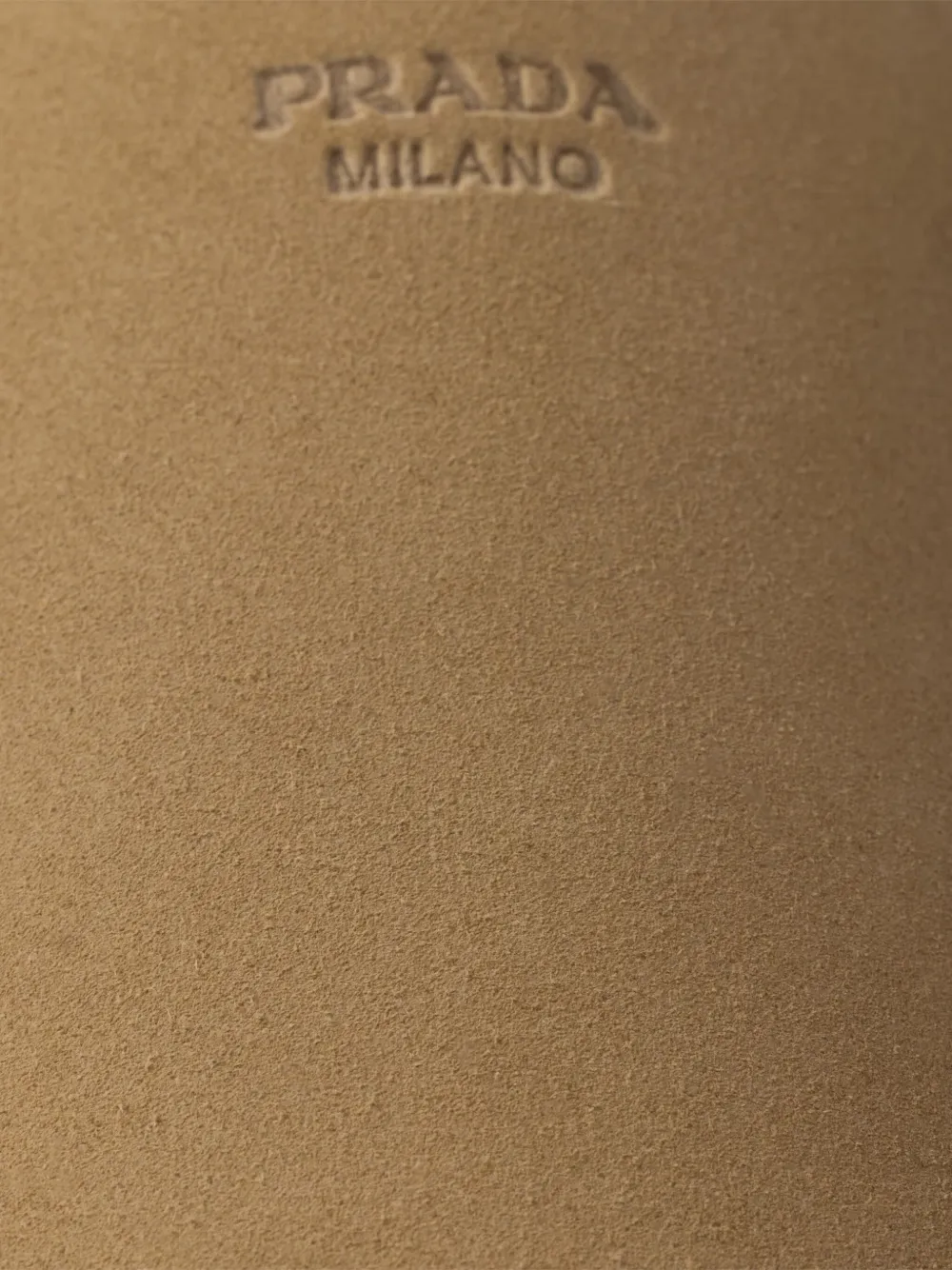 Prada suede slippers Neutrals