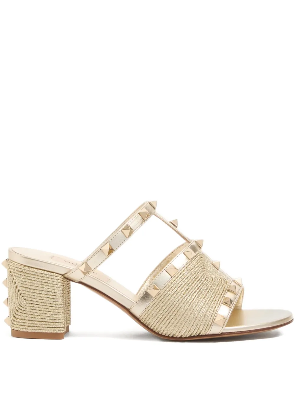Valentino Garavani 60mm Rockstud sandals Neutrals