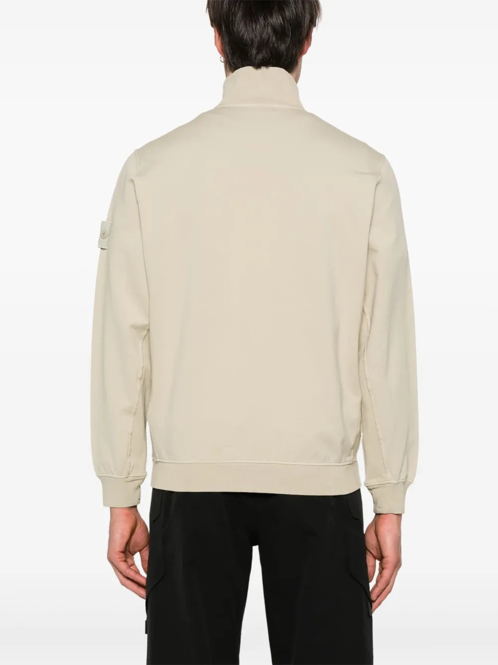 Stone Island Sweater met Compass-logopatch Beige