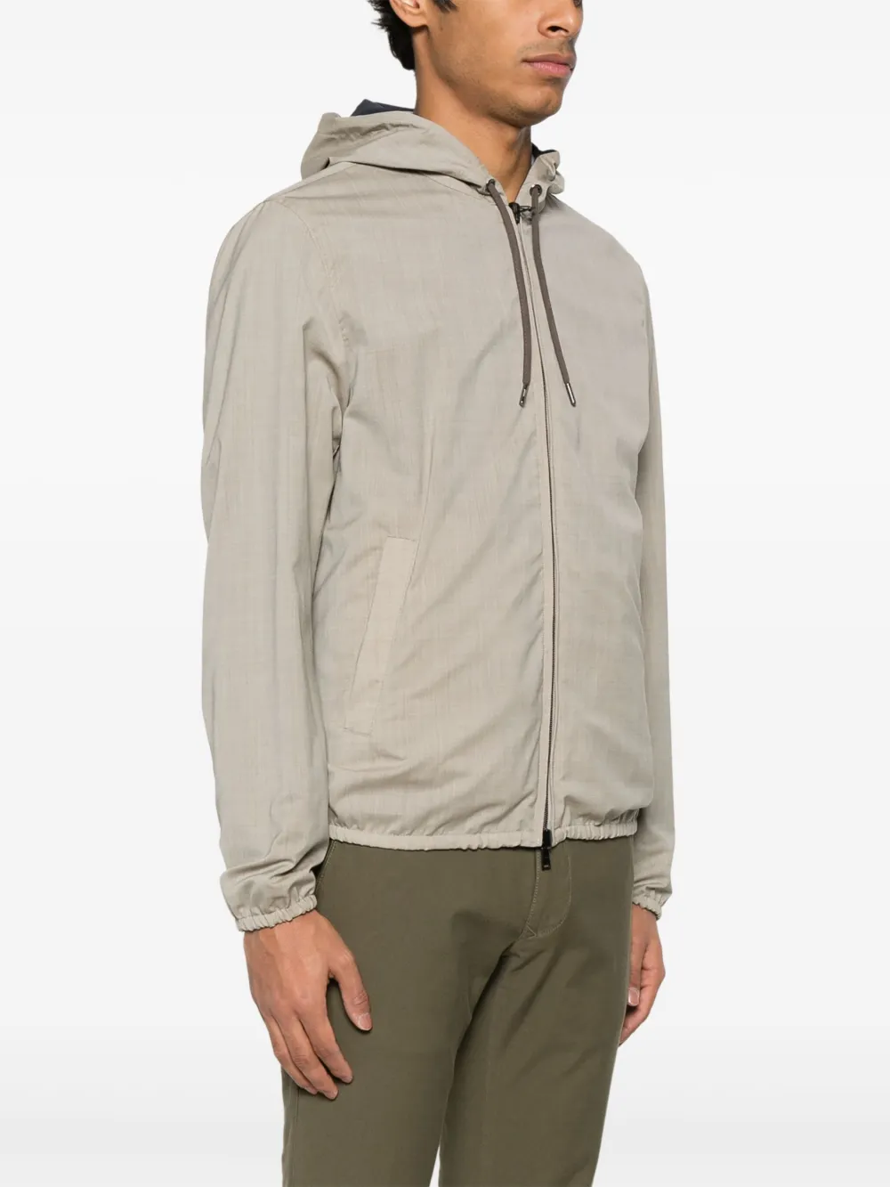 Herno Omkeerbaar jack met capuchon Beige