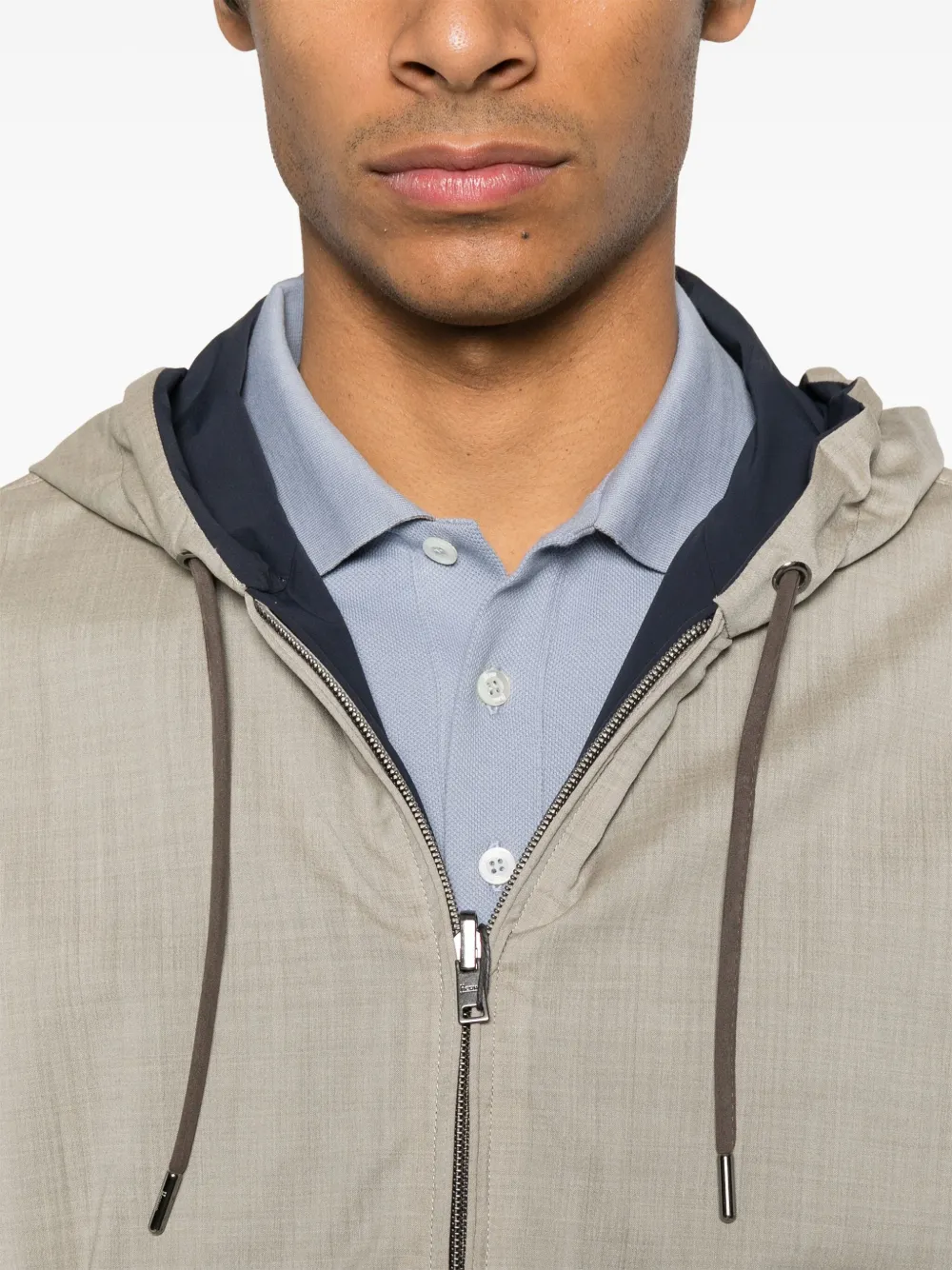 Herno Omkeerbaar jack met capuchon Beige