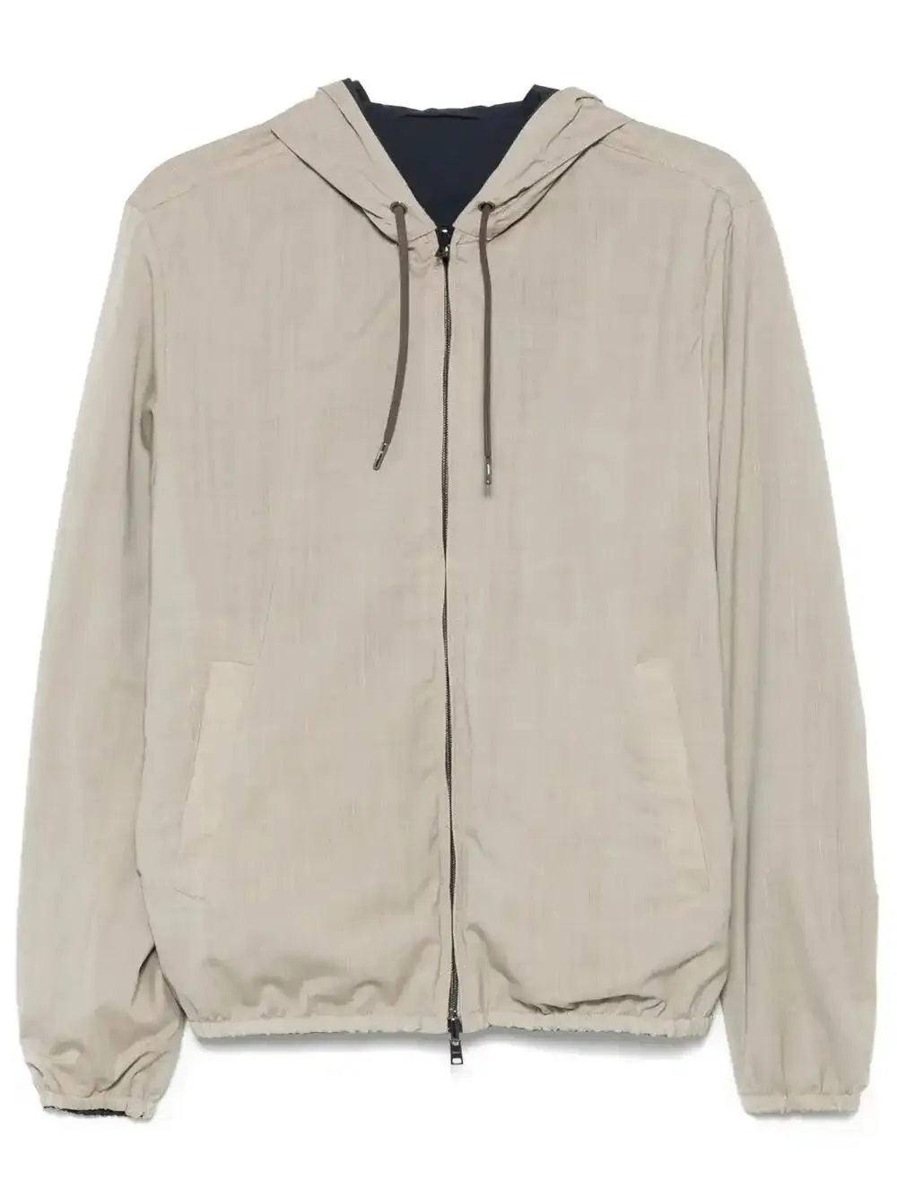 reversible hooded jacket