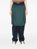 Kolor logo-patch skirt trousers - Blue