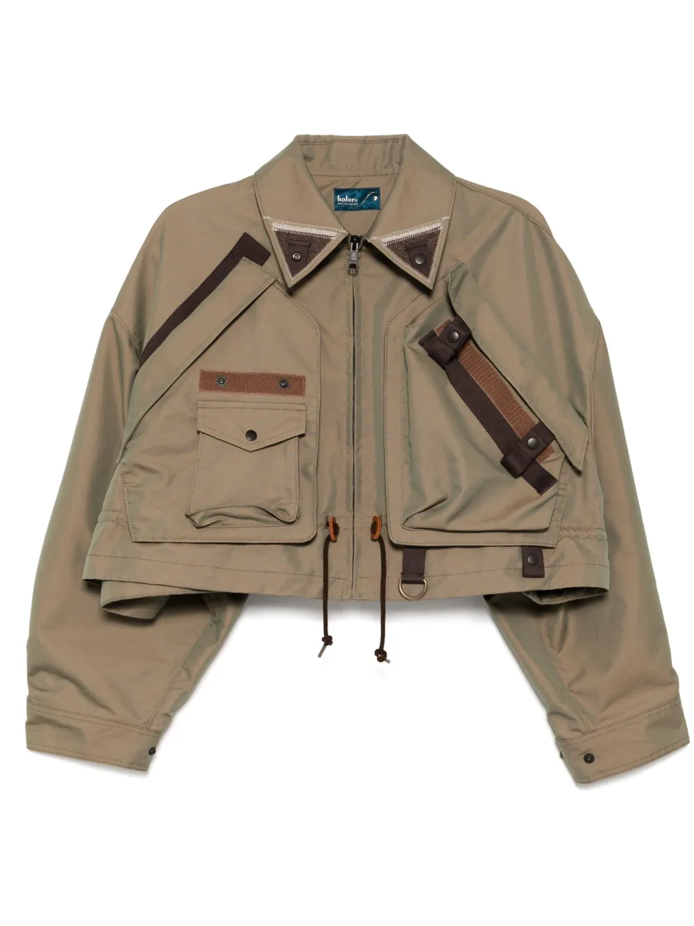 cropped military jacket