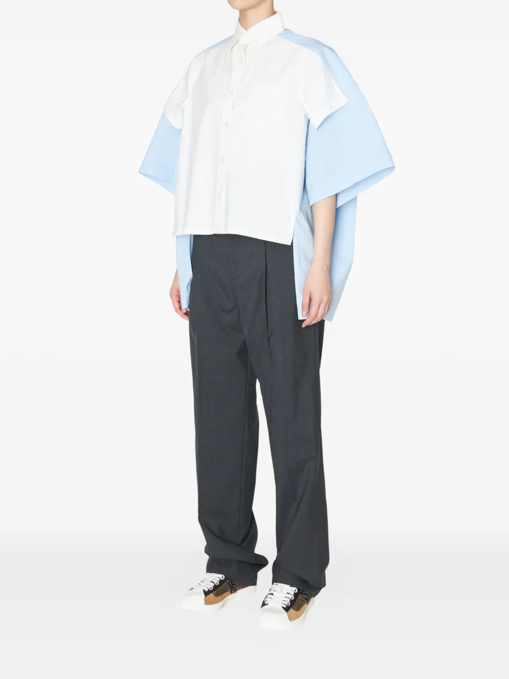 Kolor Broek met geplooide details - Grijs