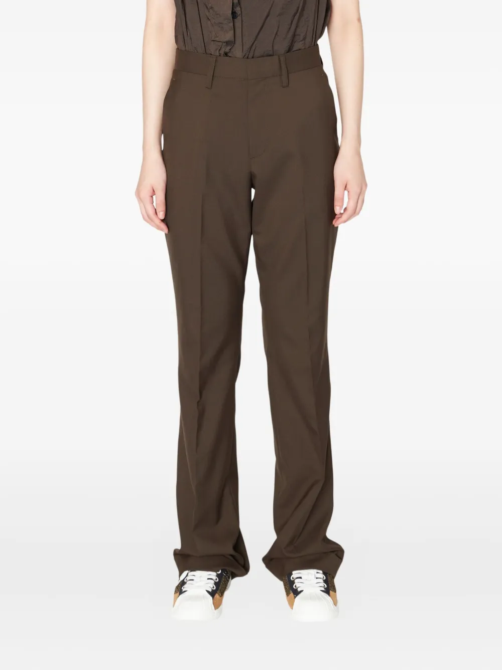 Kolor Broek met klepzakken Bruin