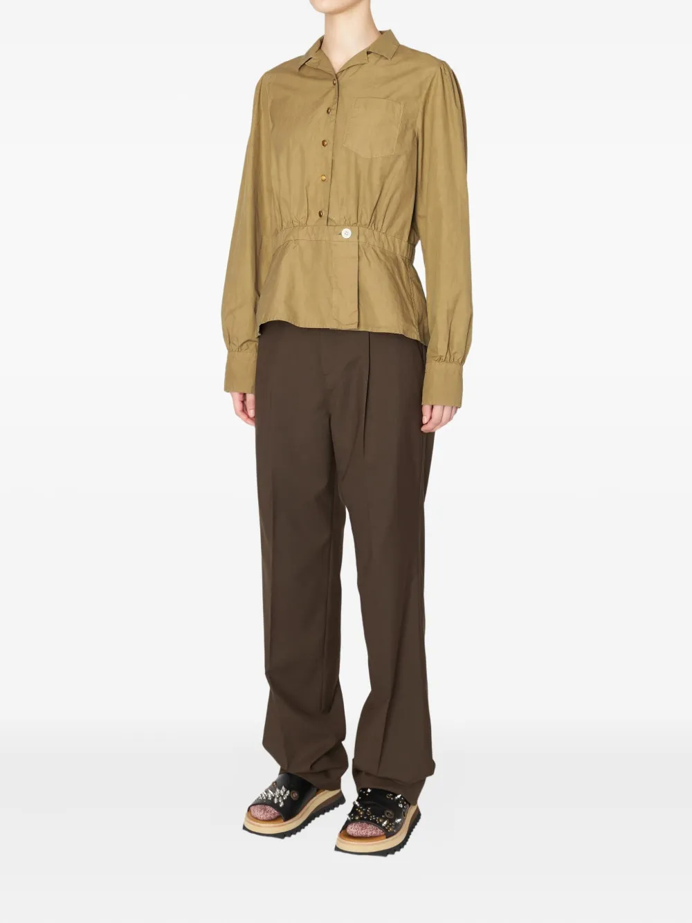 Kolor Broek met klepzakken - Bruin