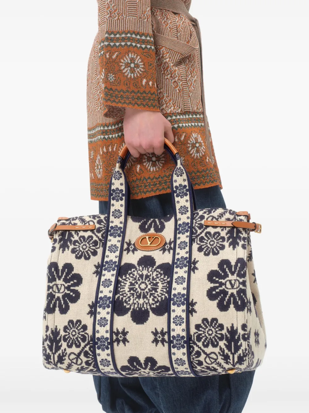 Valentino Garavani Antibes shopper Beige