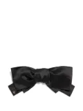 Valentino Garavani VLogo Signature satin bow hair clip - Black