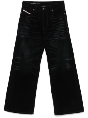 DIESEL JoggJeans トラックデニム ワイドストレート モノグラム