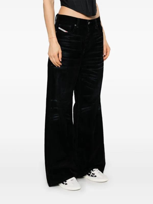 Diesel 1996 D-Sire 068qy セミワイド ジーンズ Diesel 1996 D-Sire 068QY Trousers | Black | FARFETCH