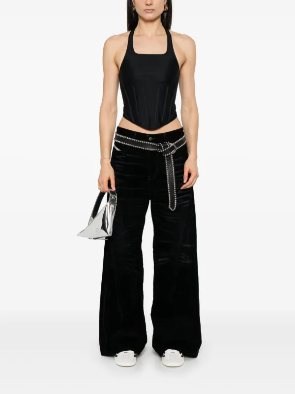 Diesel 1996 D-Sire 068qy セミワイド ジーンズ Diesel 1996 D-Sire 068QY Trousers | Black | FARFETCH