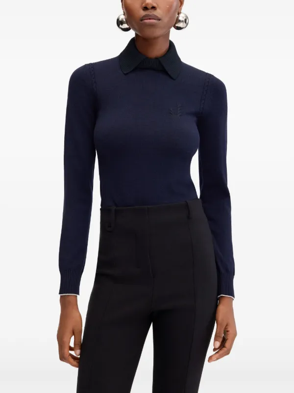 Jacquemus The Maille Tricot Sweater | Blue | FARFETCH