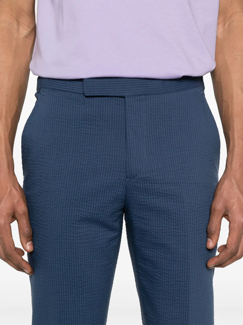 Polo Ralph Lauren Seersucker broek Blauw