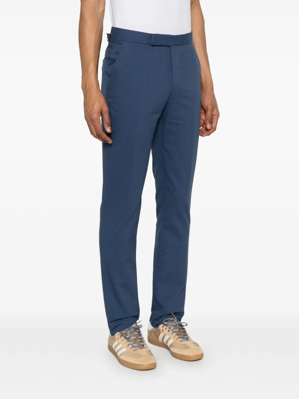 Polo Ralph Lauren Seersucker broek Blauw