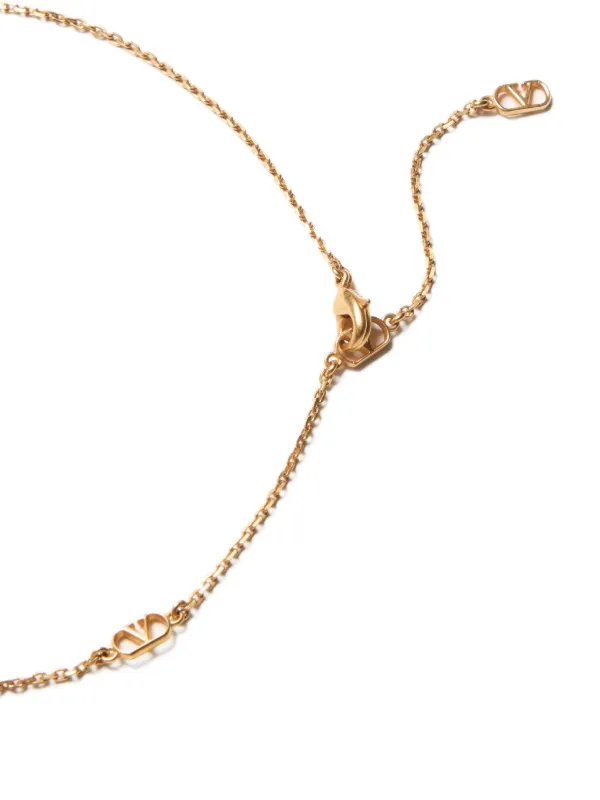 【関税&送料込】Valentino Garavani Fil Perdu Necklace Valentino Garavani Fil Perdu Necklace | Gold | FARFETCH TW