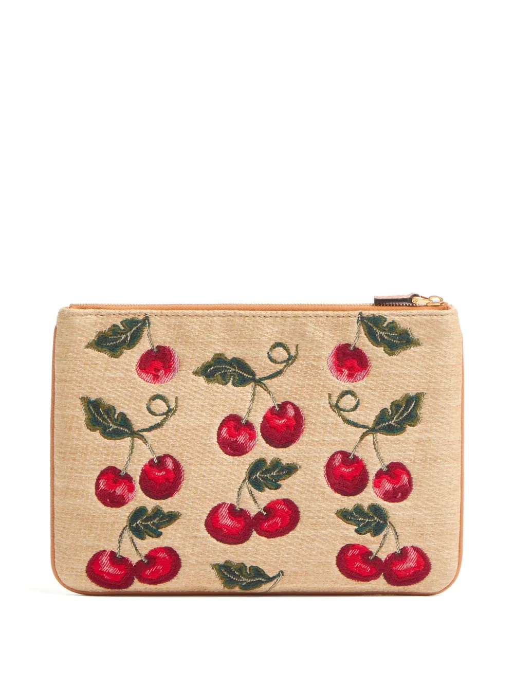 Valentino Garavani VLogo Signature Cherry clutch - Beige