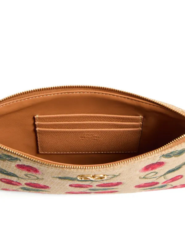 Valentino Garavani VLogo Signature Cherryfic-print Clutch Bag
