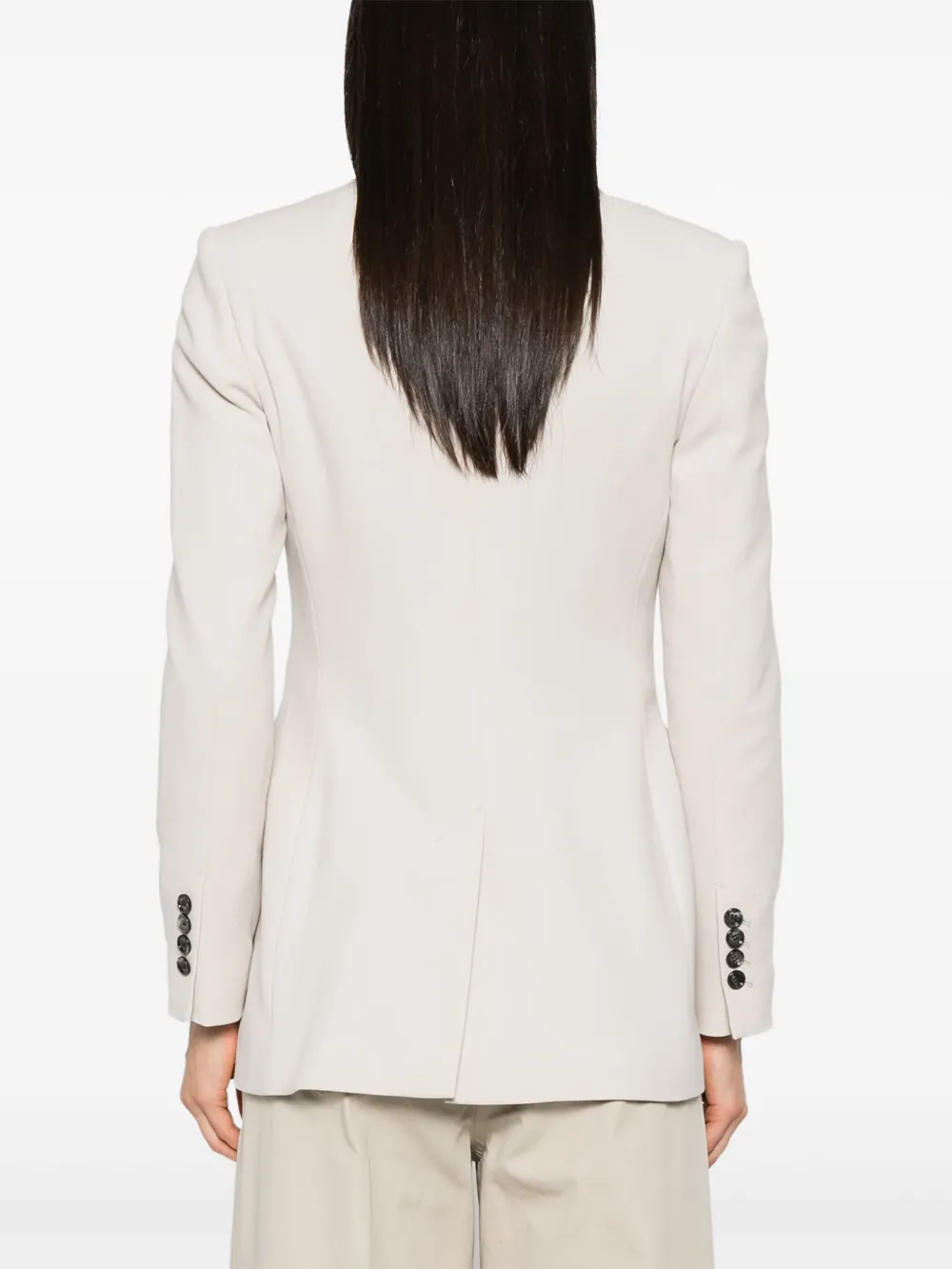 AMI Paris Blazer met dubbele rij knopen Beige