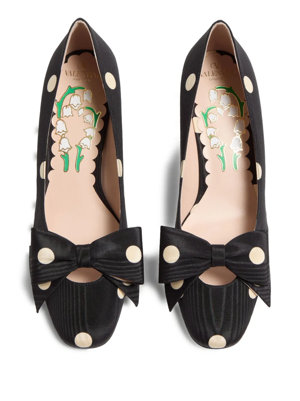 Valentino 45mm Bowow Pumps In Black