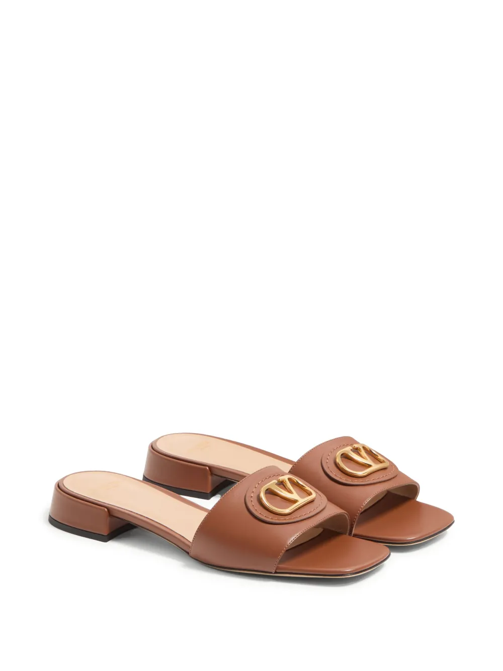 Valentino Garavani 20mm VLogo sandals Brown