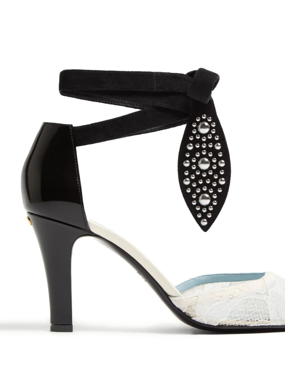 Shop Valentino 85mm Foliefoliage Pumps In Weiss
