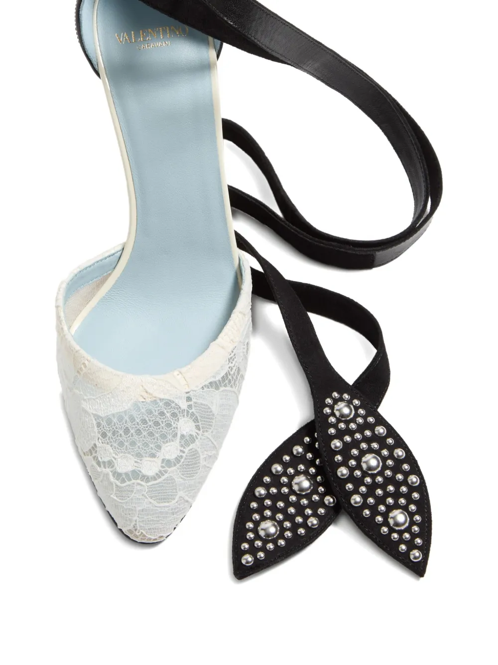 Valentino Garavani 85 mm Foliefoliage pumps Wit