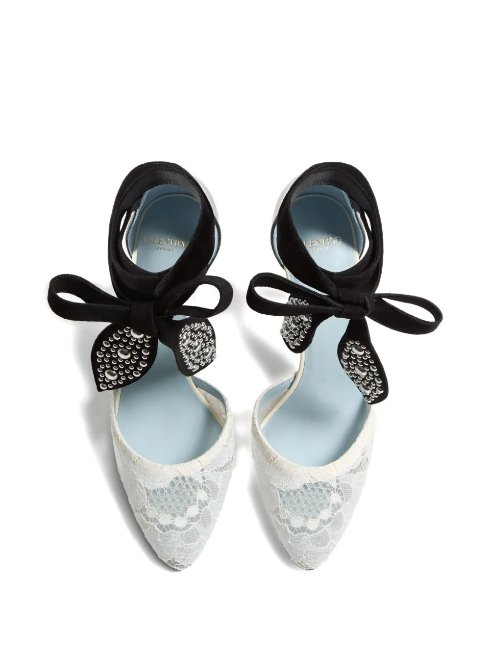 Valentino Garavani 85 mm Foliefoliage pumps Wit