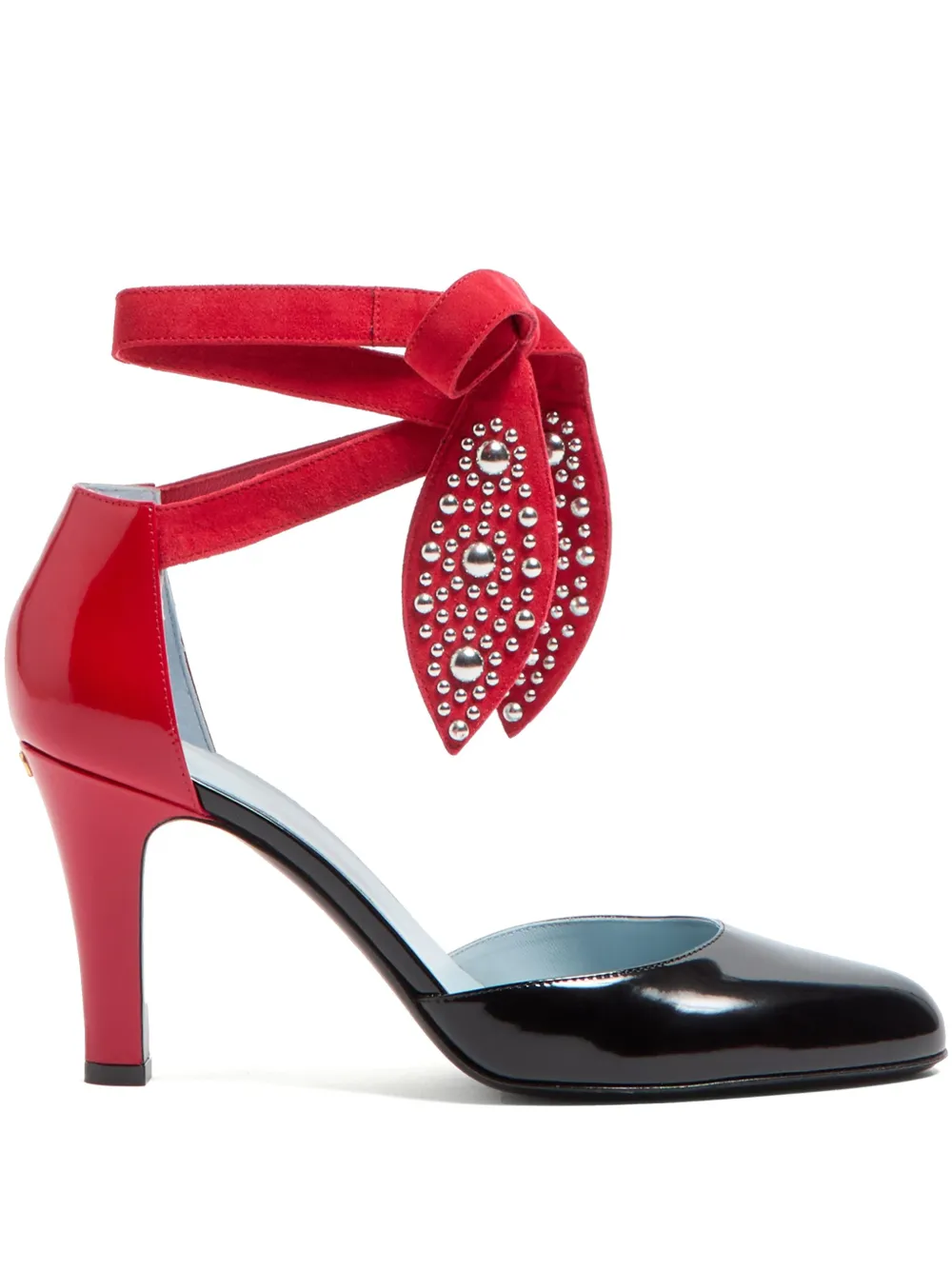 Shop Valentino 85mm Foliefoliage Pumps In Black