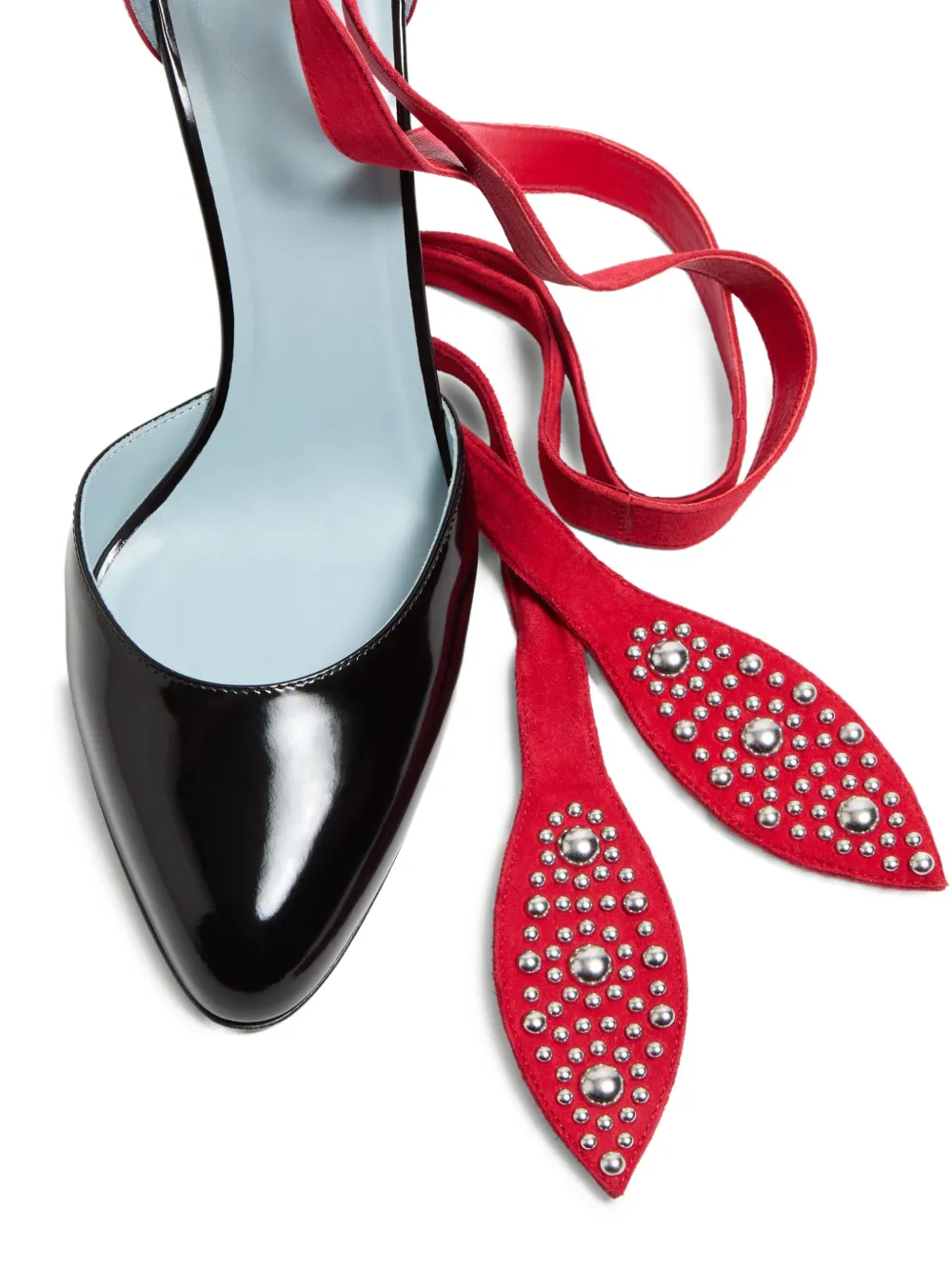 Shop Valentino 85mm Foliefoliage Pumps In Black