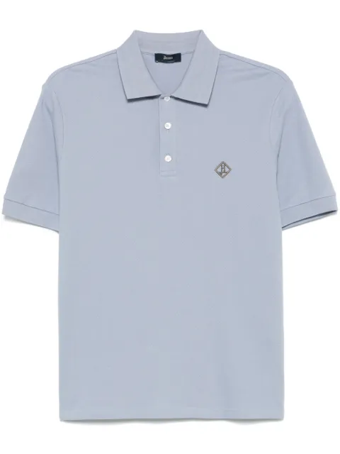Herno embroidered-logo polo shirt