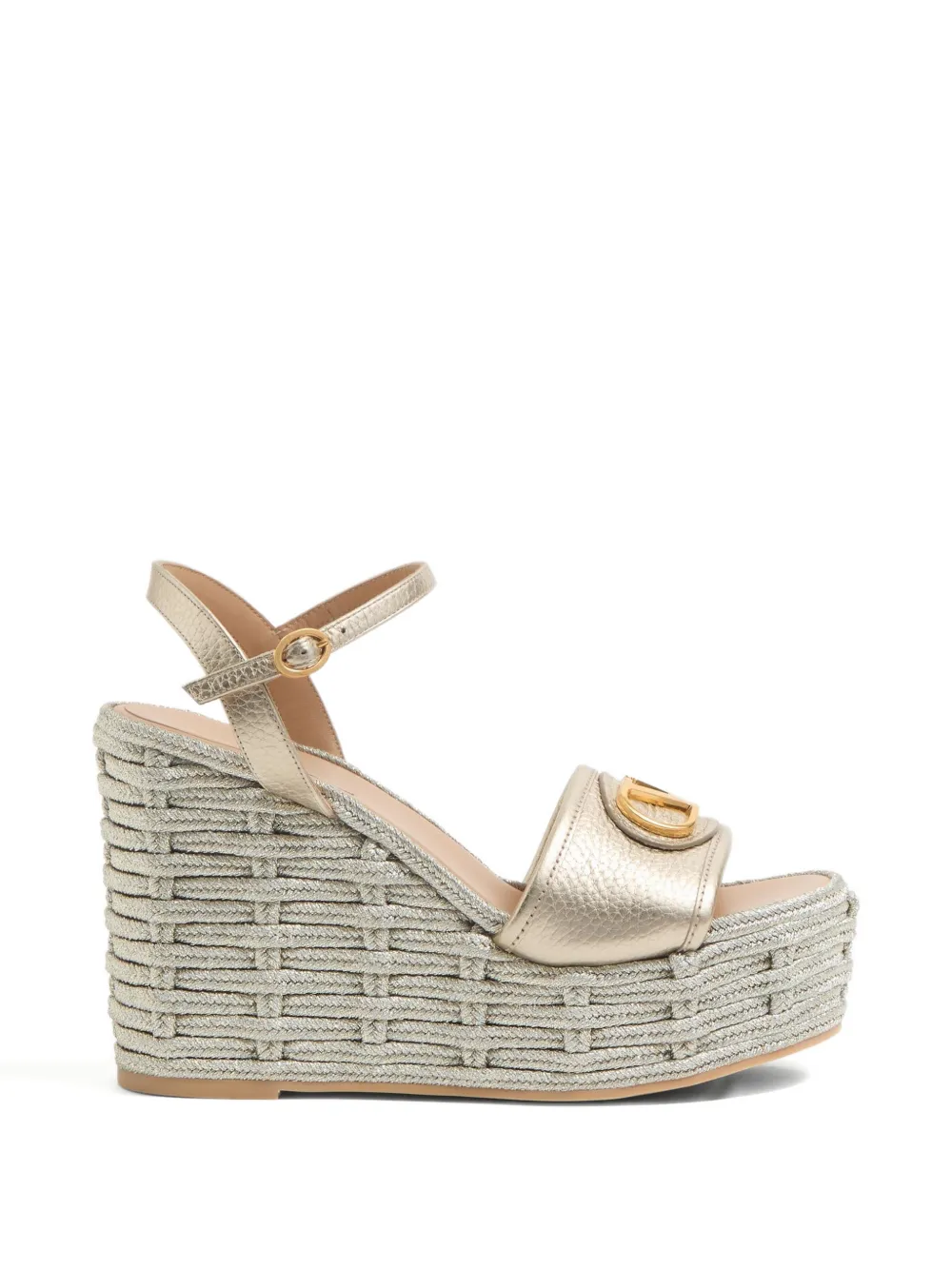 Valentino Garavani Sandali VLOGO laminati 120mm - Toni neutri