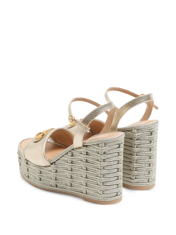 VALENTINO Vロゴシグネチャー　ウェッジサンダル Valentino Garavani Vロゴ シグネチャー ウェッジサンダル