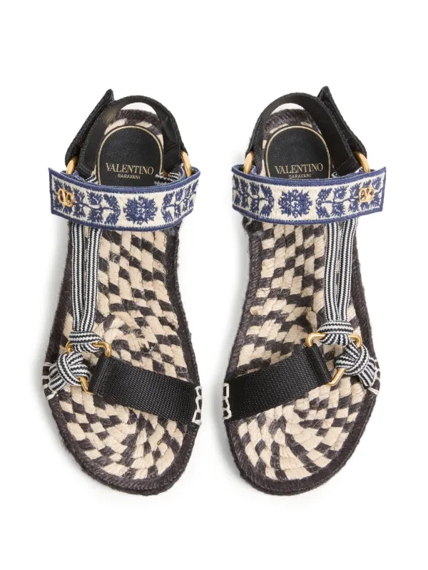 Valentino Garavani 20mm Lake Powell Embroidered Sandals