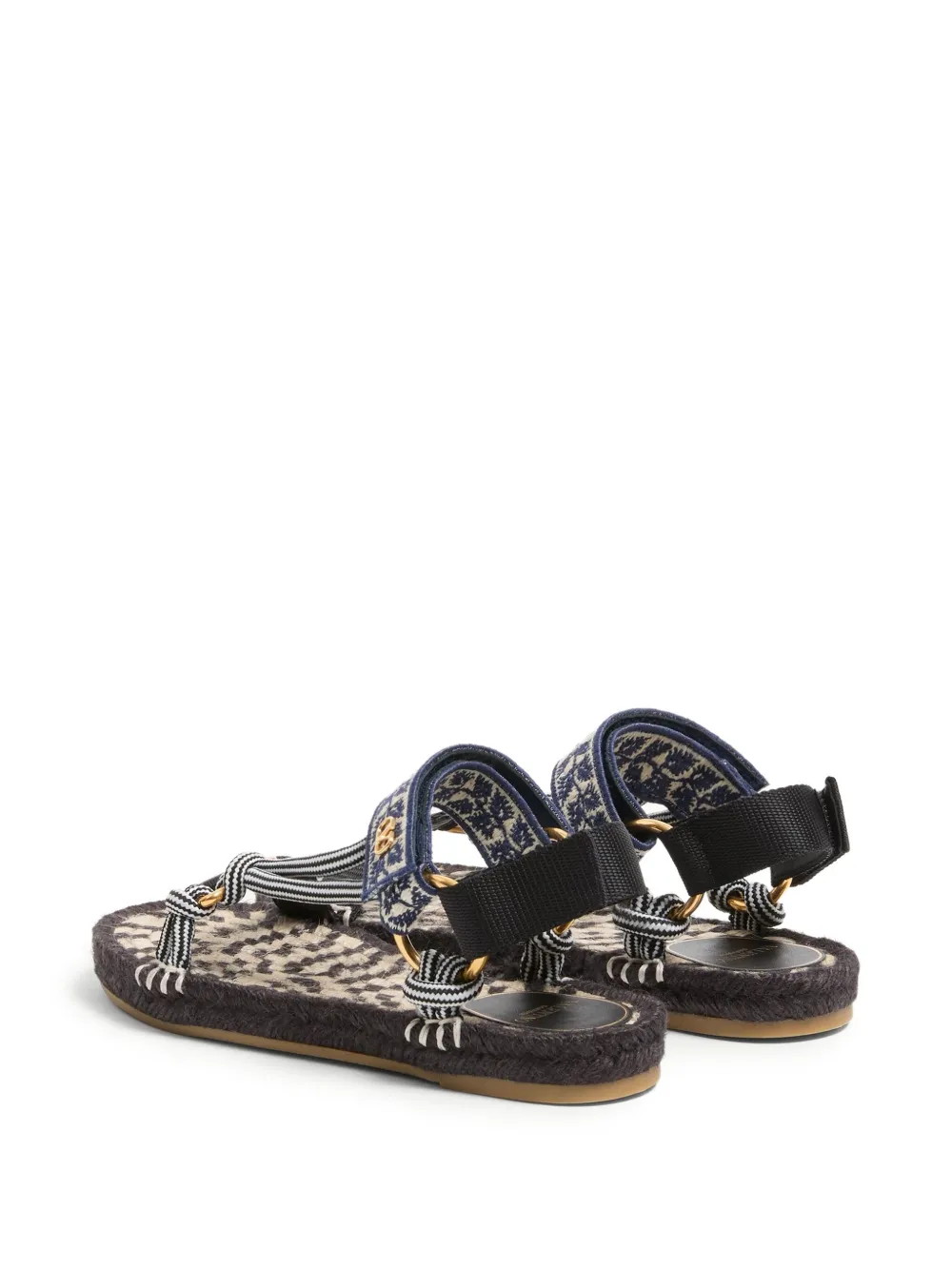 Valentino Garavani 20mm Lake Powell embroidered sandals Black