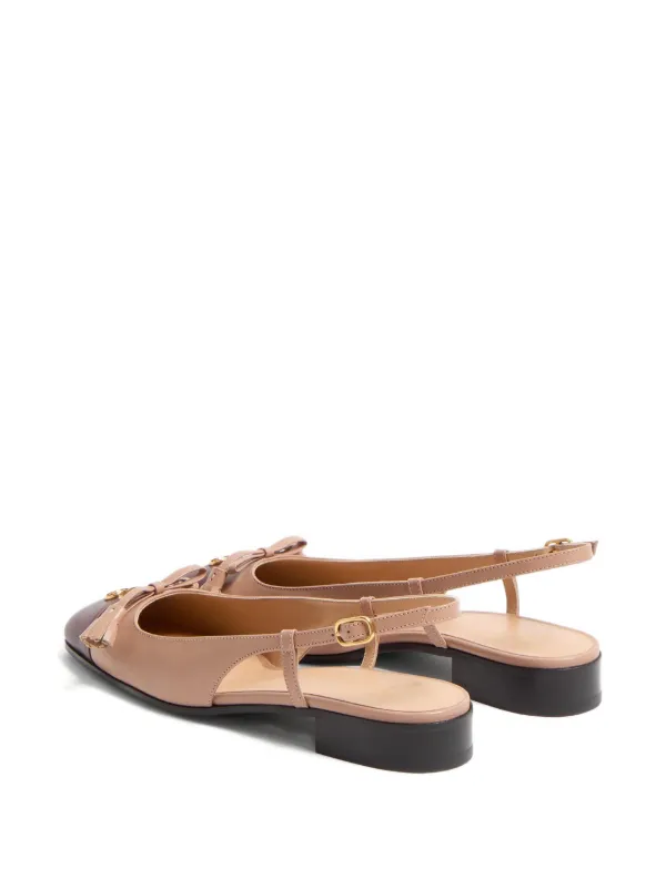 サンダル・ミュール VALENTINO GARAVANI 'VALET DU ROI' SLINGBACK Valet Du Roi Kid Slingback Ballerina 25mmm for Woman in