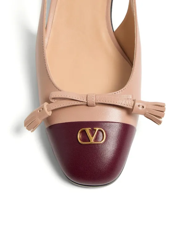 Valentino Garavani 25mm Valet Du Roi Slingback Ballet Flats
