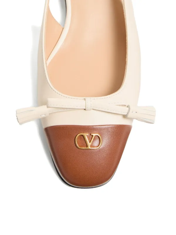 Valentino Garavani 25mm Valet Du Roi Slingback Ballet Flats