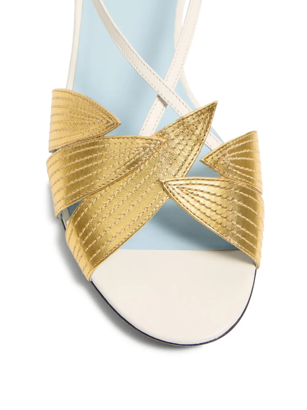 Valentino Garavani Foliefoliage sandals Gold