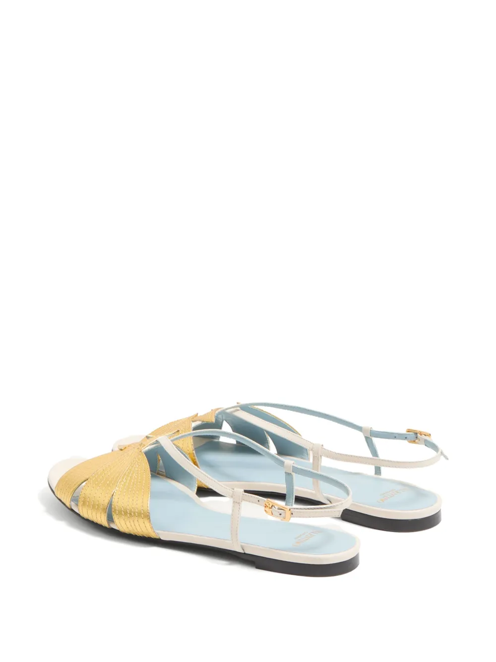 Valentino Garavani Foliefoliage sandals Gold