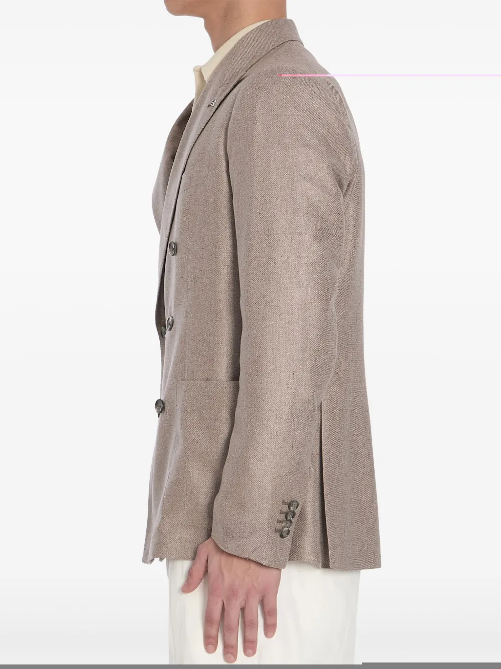 Tagliatore silk blazer - Beige
