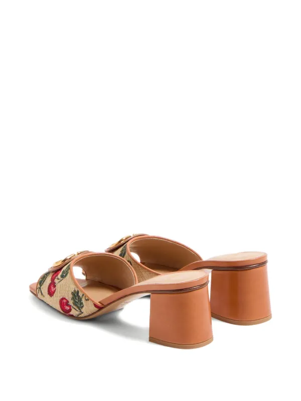 Valentino Garavani 60mm VLogo Signature Cherryfic Sandals