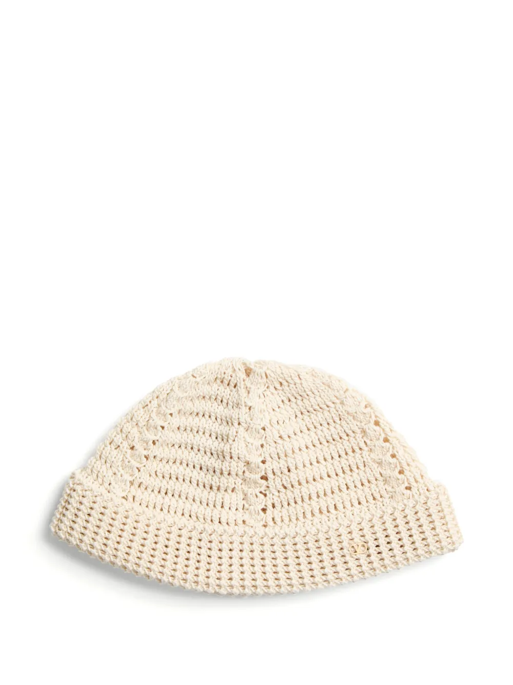 Valentino Garavani Vlogo Signature Knitted Cotton Beanie In Neutrals
