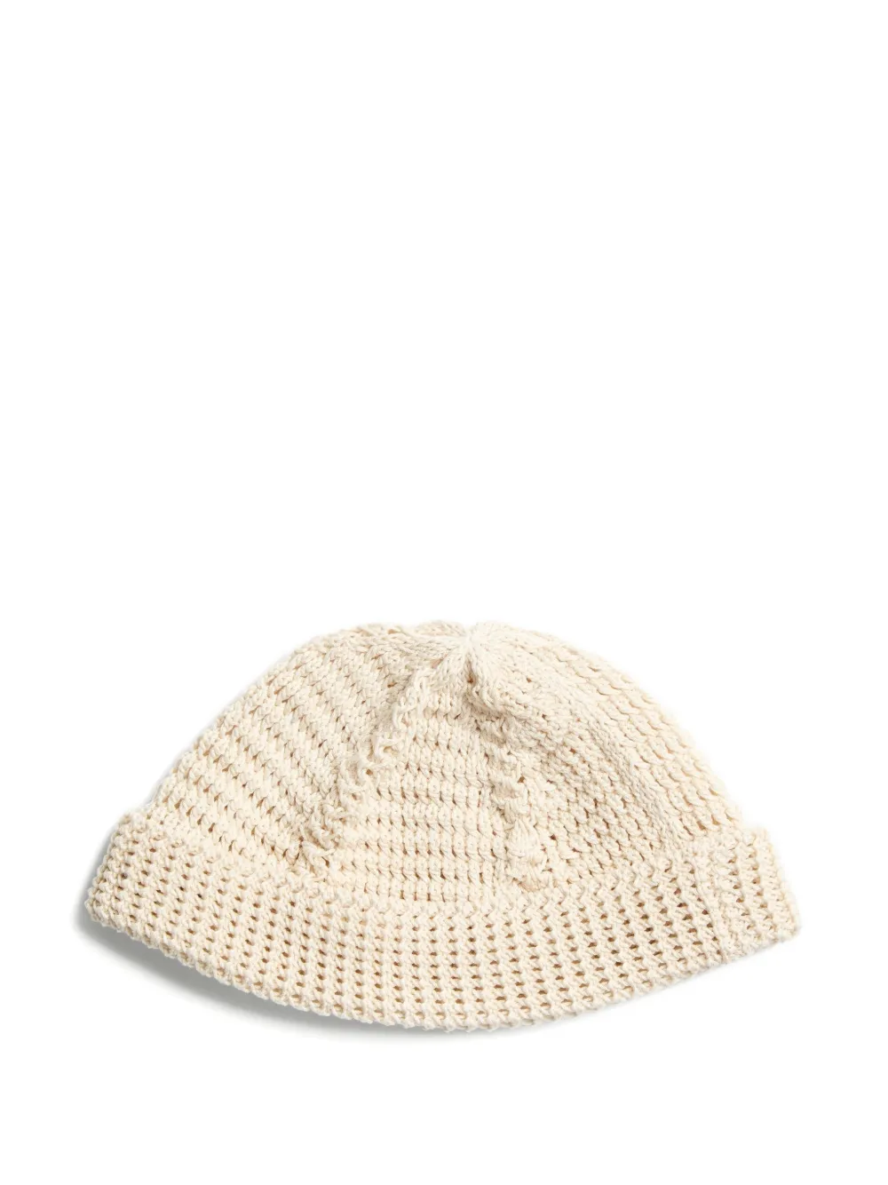  Valentino Garavani Vlogo Signature Knitted Beanie Hat - Neutrals 
